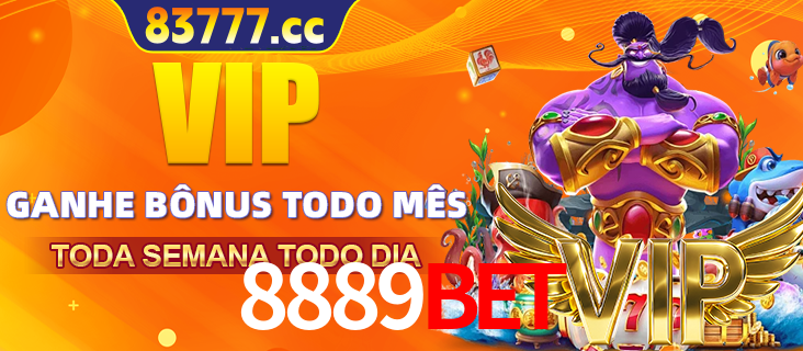 Banner promocional do 8889BET oferecendo 100% de recompensas adicionais contínuas para quem fizer o login diário (Daily sign-in), com um mascote de coelho.